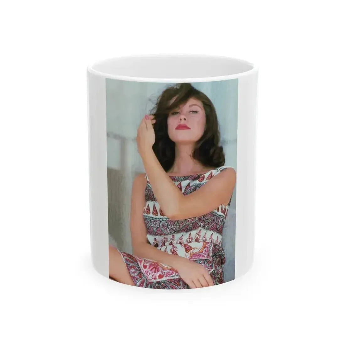 Elizabeth Montgomery #84 (Vintage Female Icon) White Coffee Mug 11oz - Go Mug Yourself