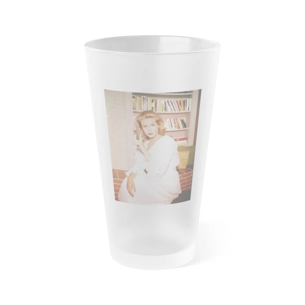 Elizabeth Montgomery #90 (Vintage Female Icon) Frosted Pint Glass 16oz-16oz-Frosted-Go Mug Yourself