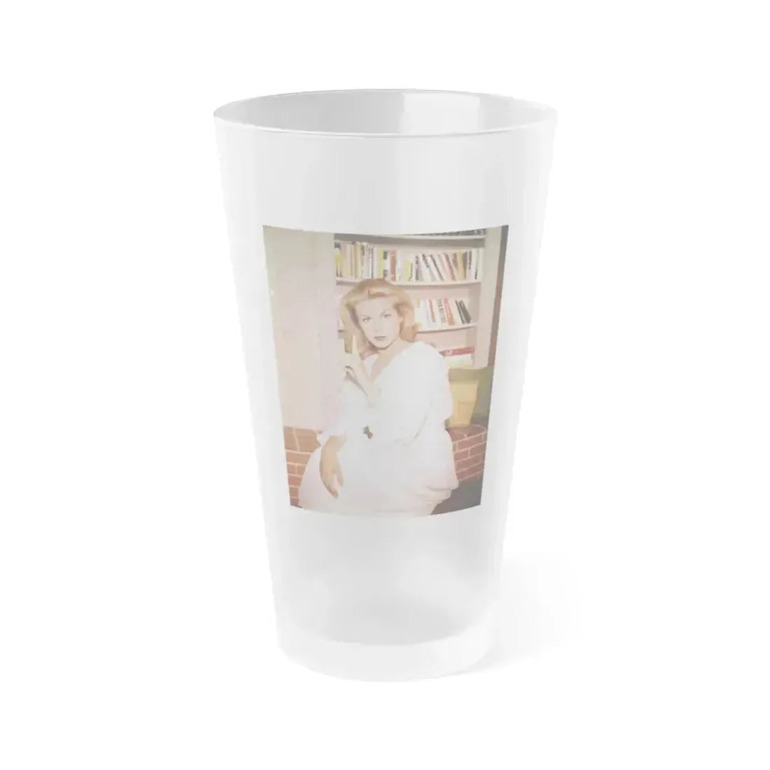 Elizabeth Montgomery #90 (Vintage Female Icon) Frosted Pint Glass 16oz 16oz Frosted - Go Mug Yourself