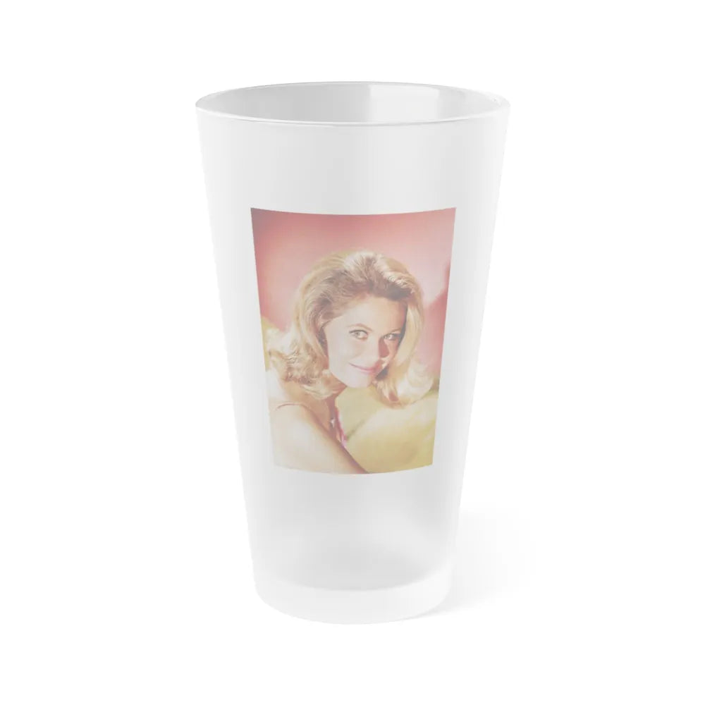 Elizabeth Montgomery #91 1 (Vintage Female Icon) Frosted Pint Glass 16oz-16oz-Frosted-Go Mug Yourself