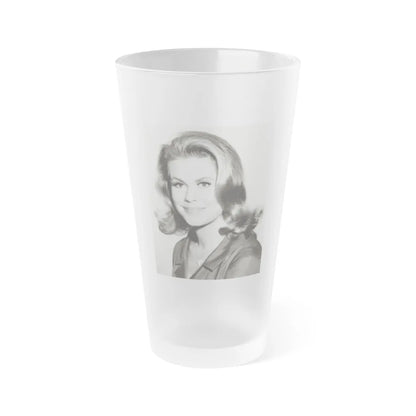 Elizabeth Montgomery #92 (Vintage Female Icon) Frosted Pint Glass 16oz-16oz-Frosted-Go Mug Yourself