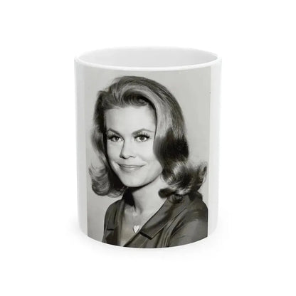 Elizabeth Montgomery #92 (Vintage Female Icon) White Coffee Mug 11oz - Go Mug Yourself