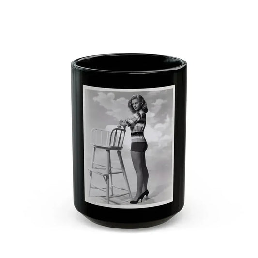 Elizabeth Montgomery #94 (Vintage Female Icon) Black Coffee Mug 15oz - Go Mug Yourself