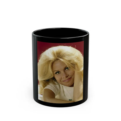 Elizabeth Montgomery #99 (Vintage Female Icon) Black Coffee Mug-11oz-Go Mug Yourself