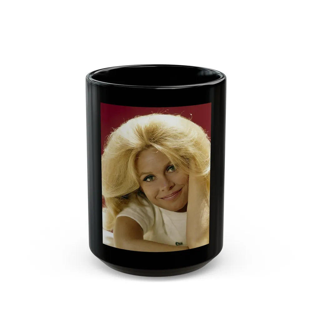 Elizabeth Montgomery #99 (Vintage Female Icon) Black Coffee Mug-15oz-Go Mug Yourself