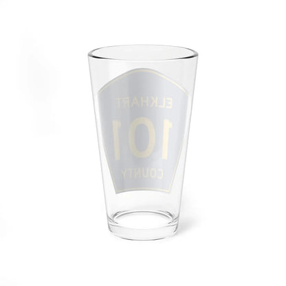 Elkhart County Road 101 IN (Indiana) (Road Sign) Pint Glass 16oz - Go Mug Yourself