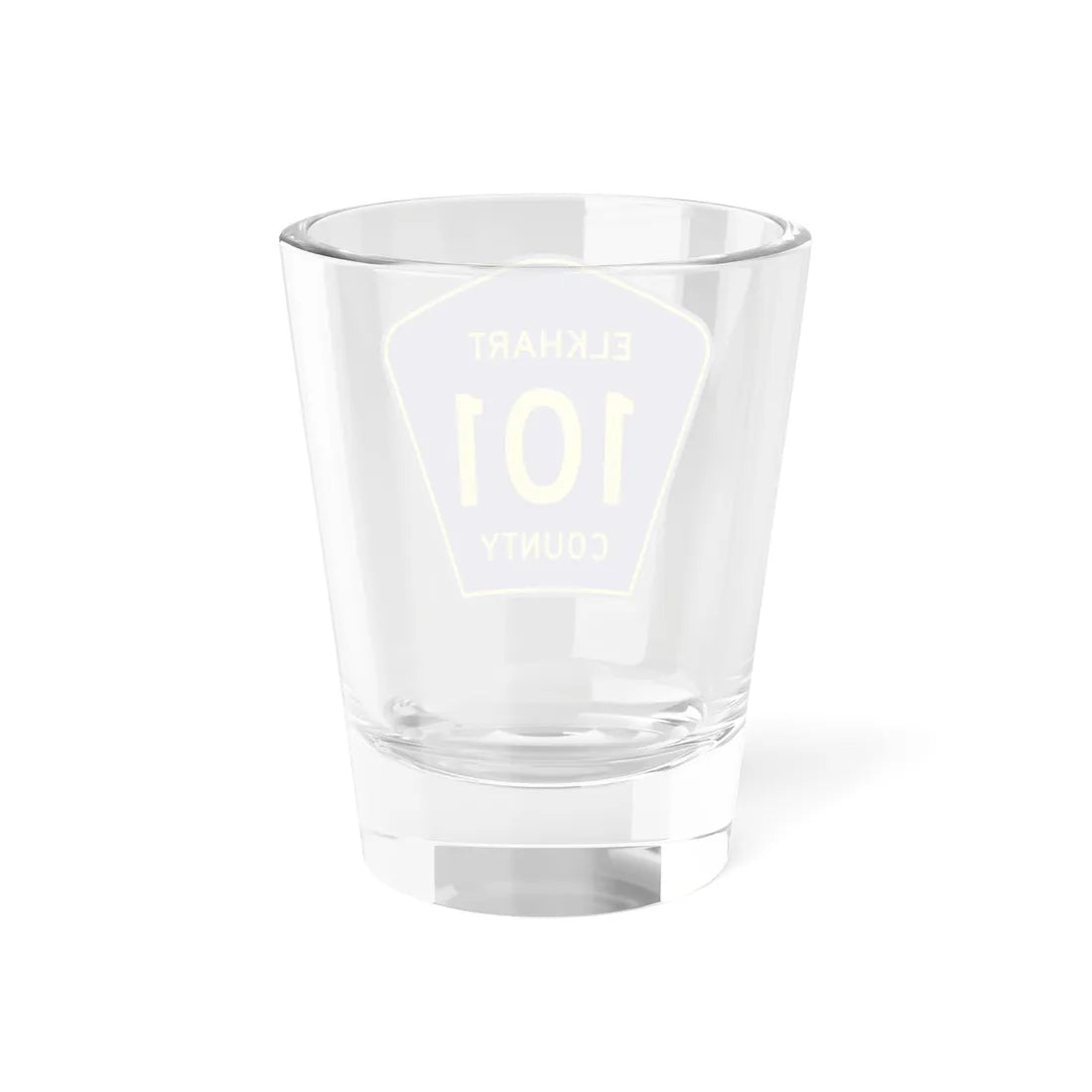 Elkhart County Road 101 IN (Indiana) (Road Sign) Shot Glass 1.5oz - Go Mug Yourself