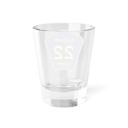 Elkhart County Road 22 IN (Indiana) (Road Sign) Shot Glass 1.5oz - Go Mug Yourself