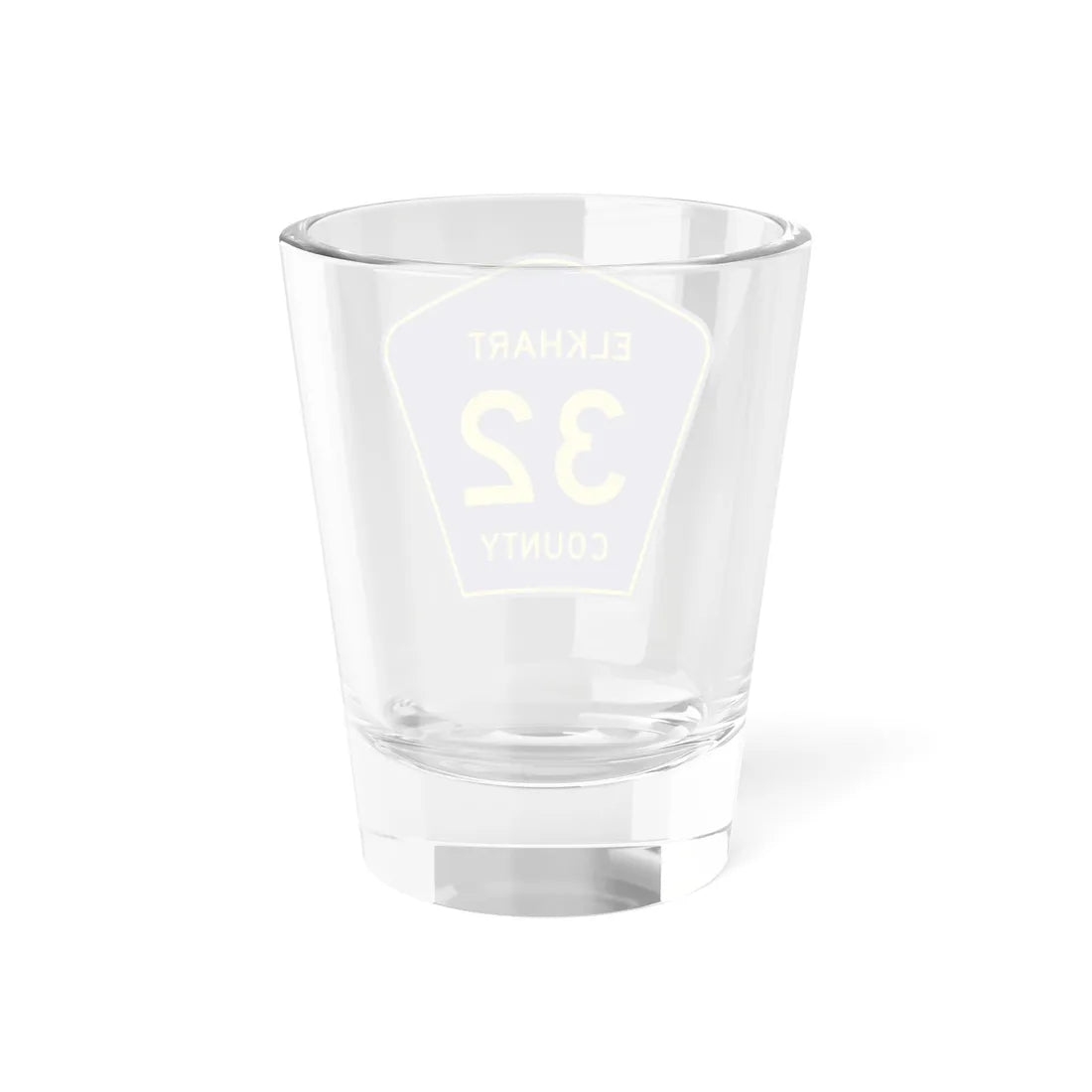 Elkhart County Road 32 IN (Indiana) (Road Sign) Shot Glass 1.5oz - Go Mug Yourself