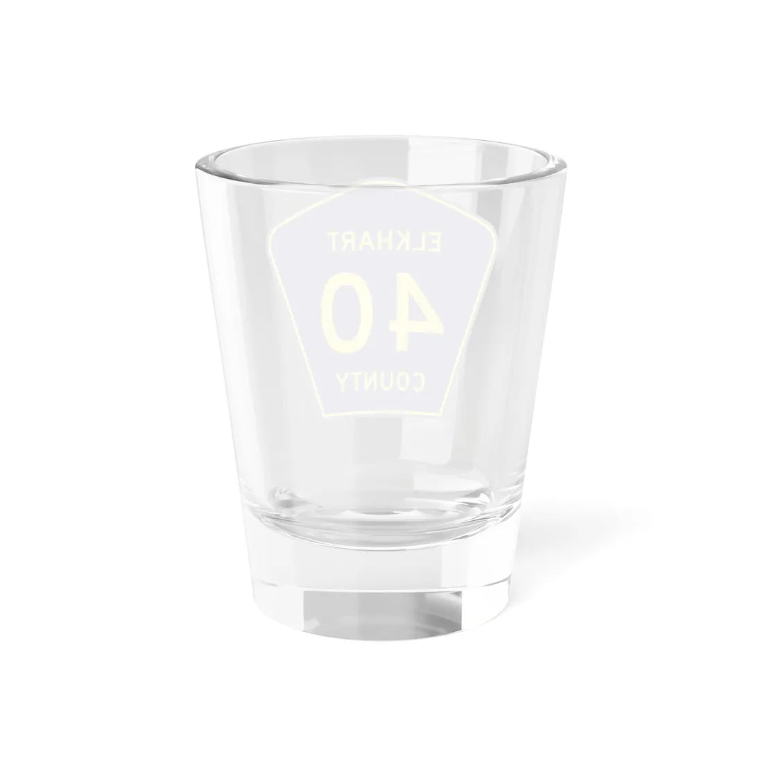 Elkhart County Road 40 IN (Indiana) (Road Sign) Shot Glass 1.5oz - Go Mug Yourself