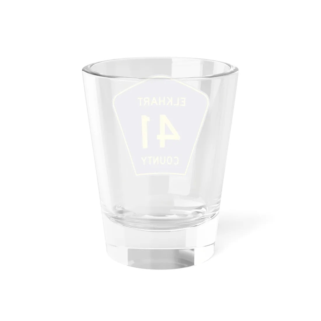 Elkhart County Road 41 IN (Indiana) (Road Sign) Shot Glass 1.5oz - Go Mug Yourself