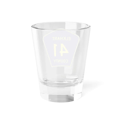 Elkhart County Road 41 IN (Indiana) (Road Sign) Shot Glass 1.5oz - Go Mug Yourself