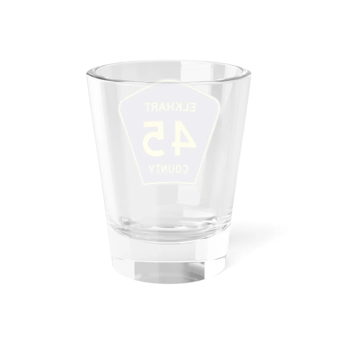 Elkhart County Road 45 IN (Indiana) (Road Sign) Shot Glass 1.5oz - Go Mug Yourself