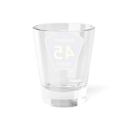 Elkhart County Road 45 IN (Indiana) (Road Sign) Shot Glass 1.5oz - Go Mug Yourself