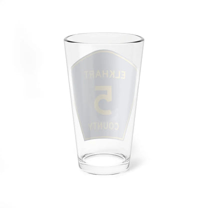 Elkhart County Road 5 IN (Indiana) (Road Sign) Pint Glass 16oz - Go Mug Yourself