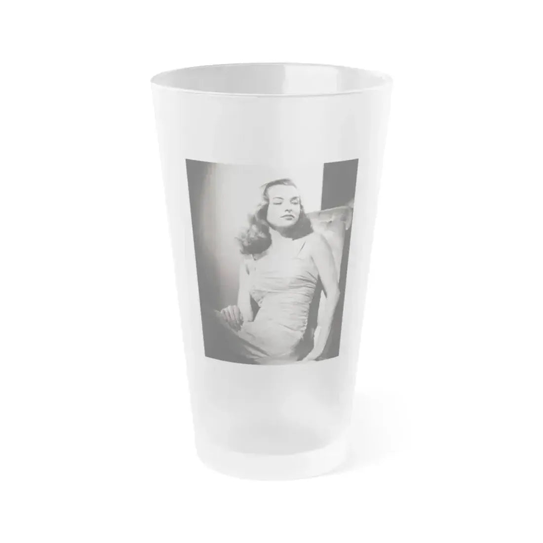 Ella Raines #02 2 (Vintage Female Icon) Frosted Pint Glass 16oz 16oz Frosted - Go Mug Yourself