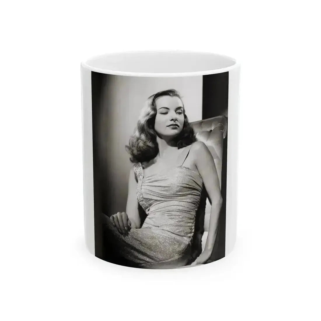 Ella Raines #02 2 (Vintage Female Icon) White Coffee Mug 11oz - Go Mug Yourself
