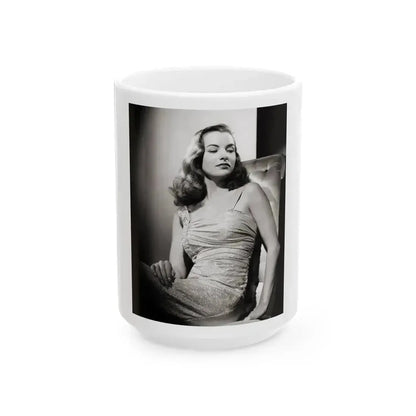Ella Raines #02 2 (Vintage Female Icon) White Coffee Mug 15oz - Go Mug Yourself