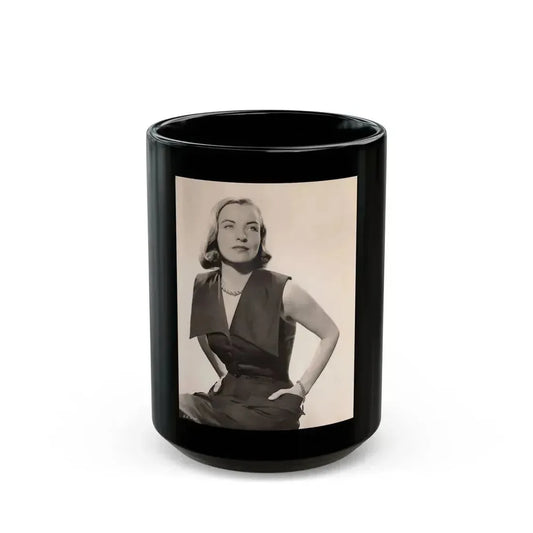 Ella Raines #102 (Vintage Female Icon) Black Coffee Mug 15oz - Go Mug Yourself