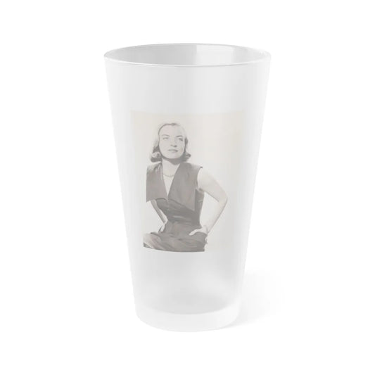 Ella Raines #102 (Vintage Female Icon) Frosted Pint Glass 16oz-16oz-Frosted-Go Mug Yourself