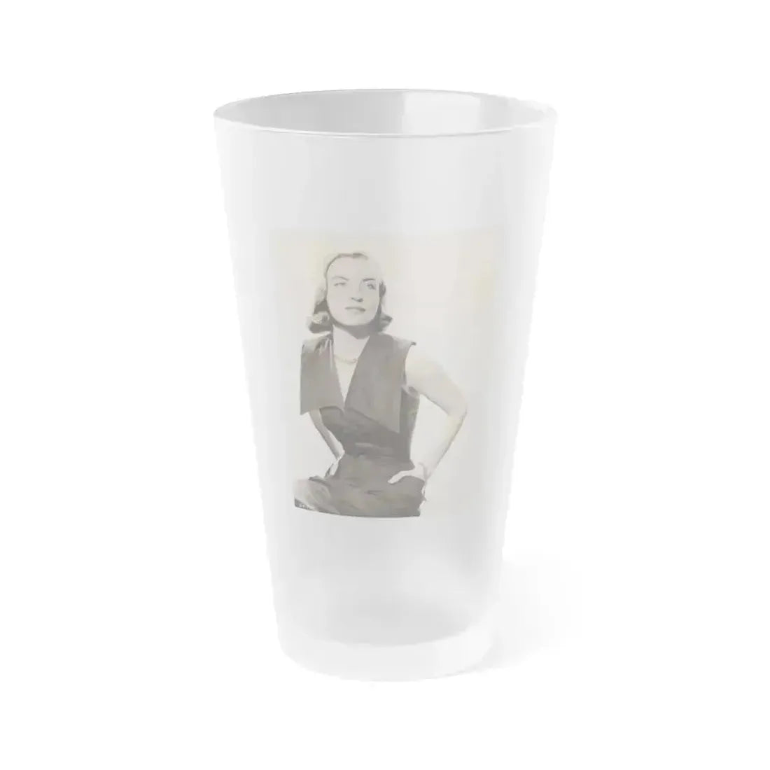 Ella Raines #102 (Vintage Female Icon) Frosted Pint Glass 16oz 16oz Frosted - Go Mug Yourself