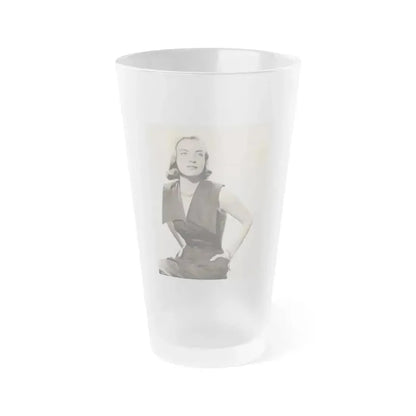 Ella Raines #102 (Vintage Female Icon) Frosted Pint Glass 16oz 16oz Frosted - Go Mug Yourself