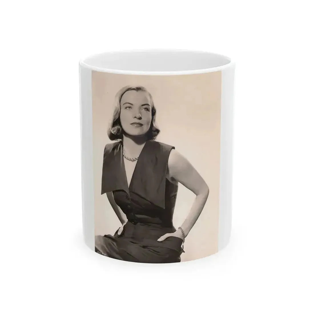Ella Raines #102 (Vintage Female Icon) White Coffee Mug 11oz - Go Mug Yourself