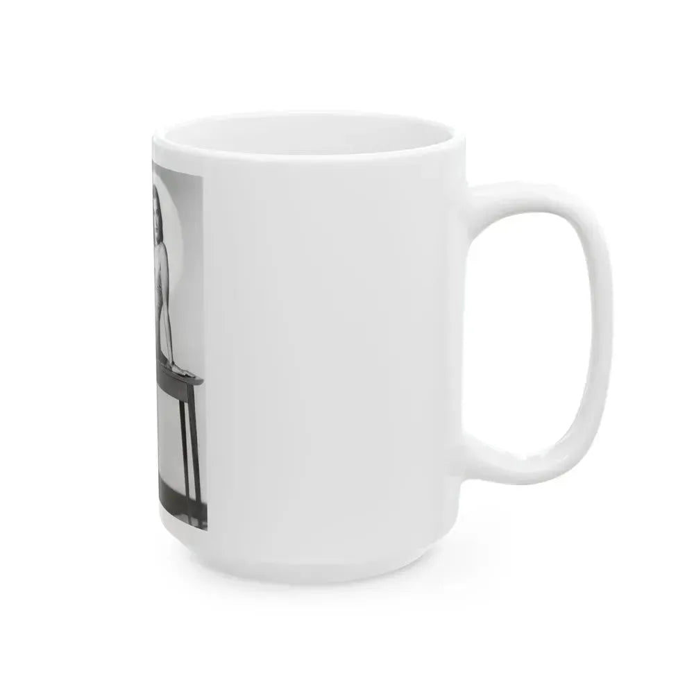 Ella Raines #11 (Vintage Female Icon) White Coffee Mug - Go Mug Yourself