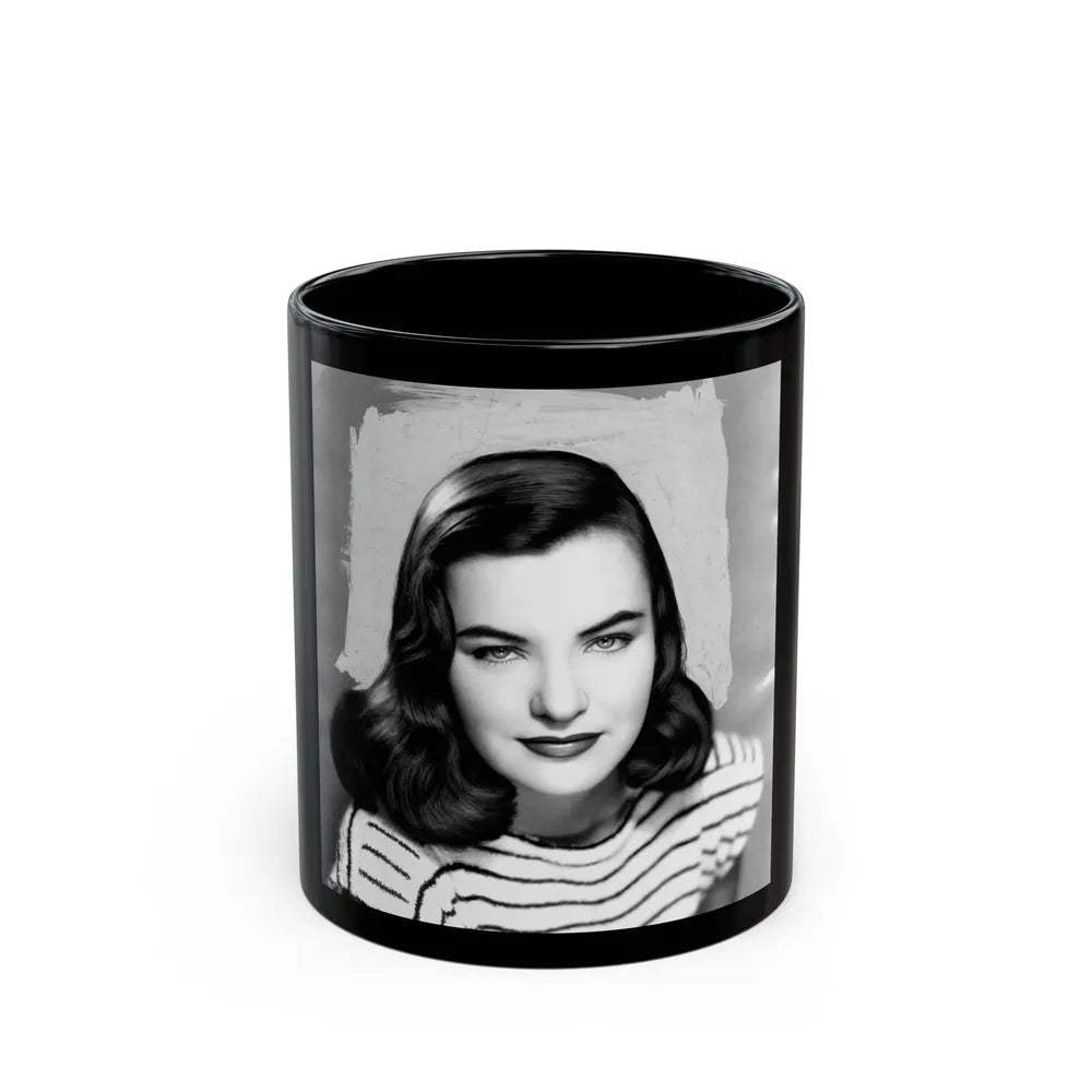 Ella Raines #113 (Vintage Female Icon) Black Coffee Mug-11oz-Go Mug Yourself