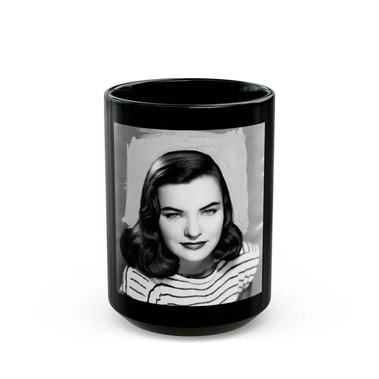 Ella Raines #113 (Vintage Female Icon) Black Coffee Mug-15oz-Go Mug Yourself