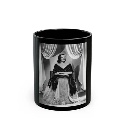 Ella Raines #12 (Vintage Female Icon) Black Coffee Mug 11oz - Go Mug Yourself