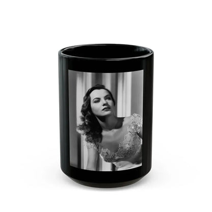 Ella Raines #124 (Vintage Female Icon) Black Coffee Mug 15oz - Go Mug Yourself