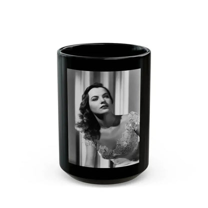 Ella Raines #124 (Vintage Female Icon) Black Coffee Mug 15oz - Go Mug Yourself