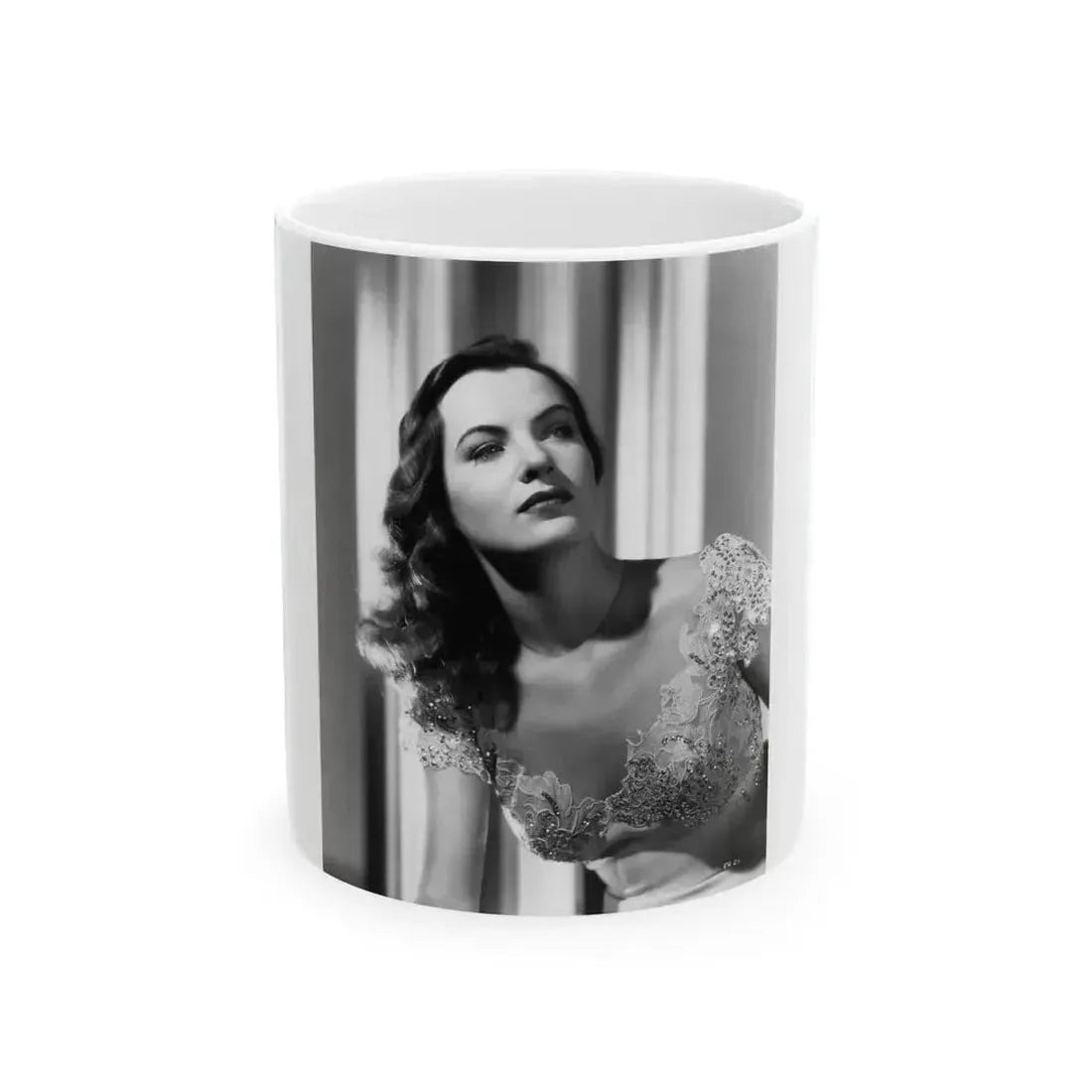 Ella Raines #124 (Vintage Female Icon) White Coffee Mug 11oz - Go Mug Yourself