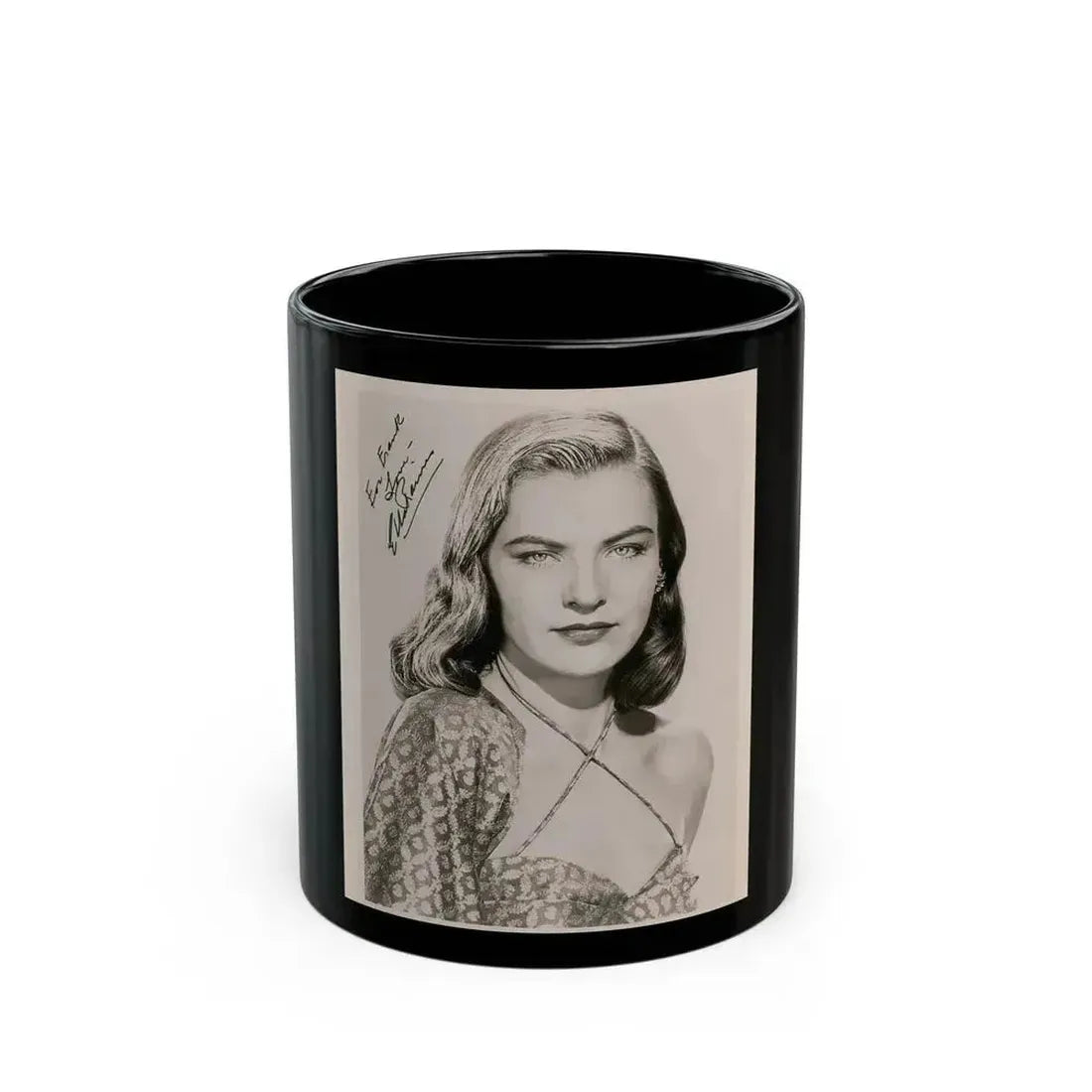 Ella Raines #13 (Vintage Female Icon) Black Coffee Mug 11oz - Go Mug Yourself