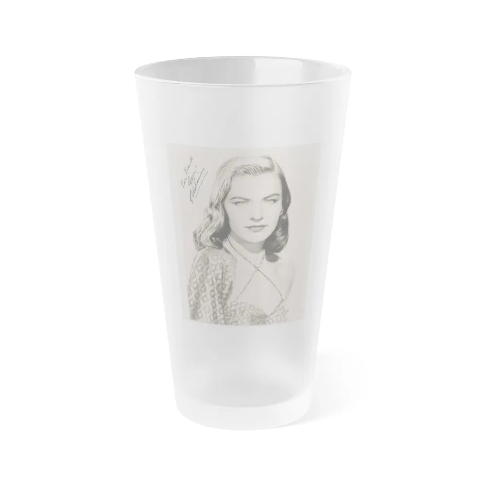 Ella Raines #13 (Vintage Female Icon) Frosted Pint Glass 16oz-16oz-Frosted-Go Mug Yourself