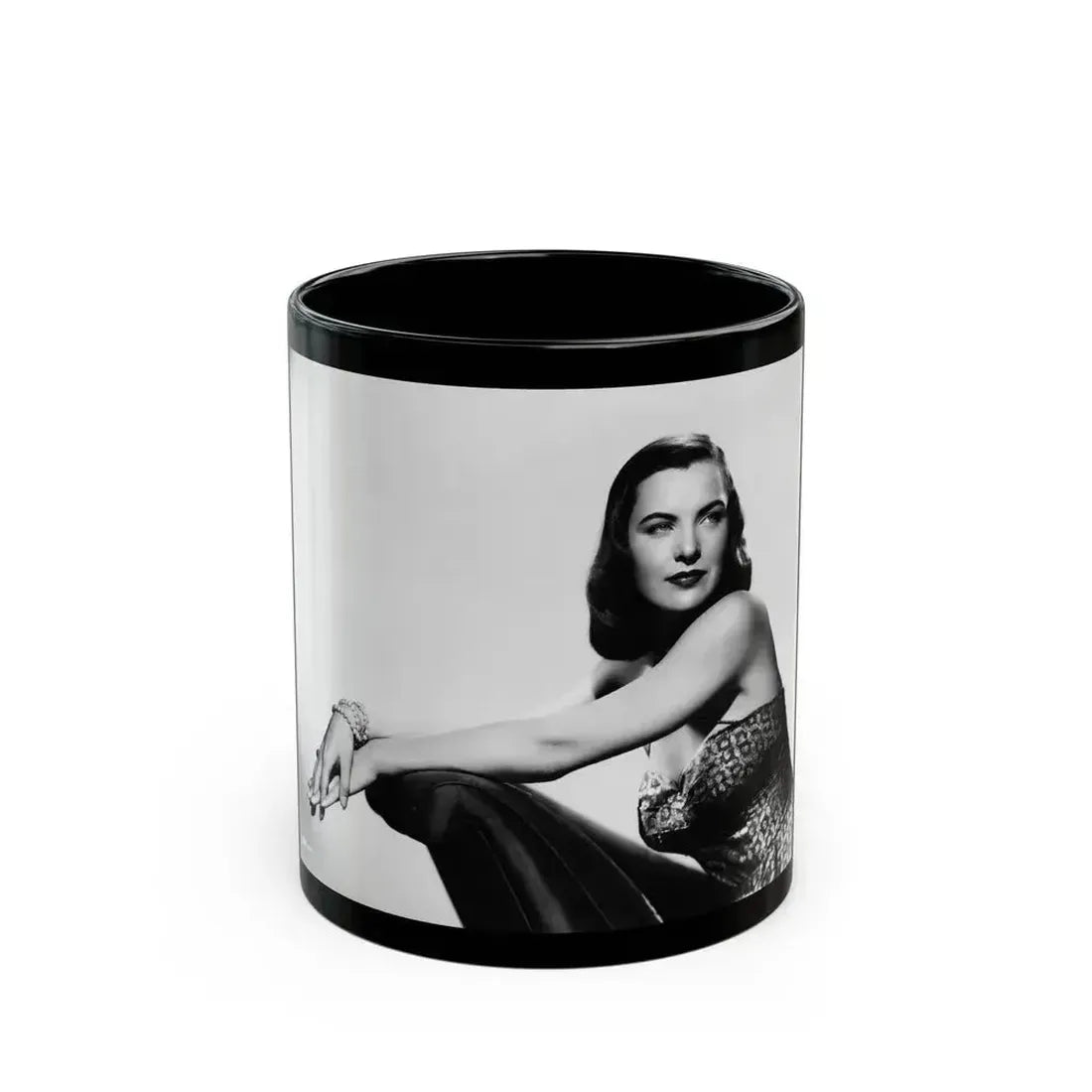 Ella Raines #130 (Vintage Female Icon) Black Coffee Mug 11oz - Go Mug Yourself