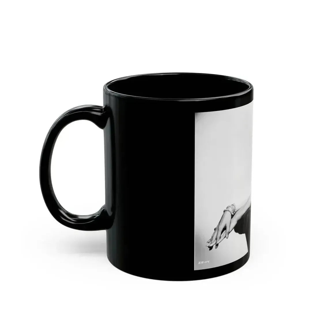 Ella Raines #130 (Vintage Female Icon) Black Coffee Mug - Go Mug Yourself