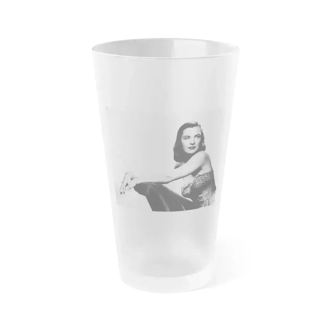 Ella Raines #130 (Vintage Female Icon) Frosted Pint Glass 16oz 16oz Frosted - Go Mug Yourself