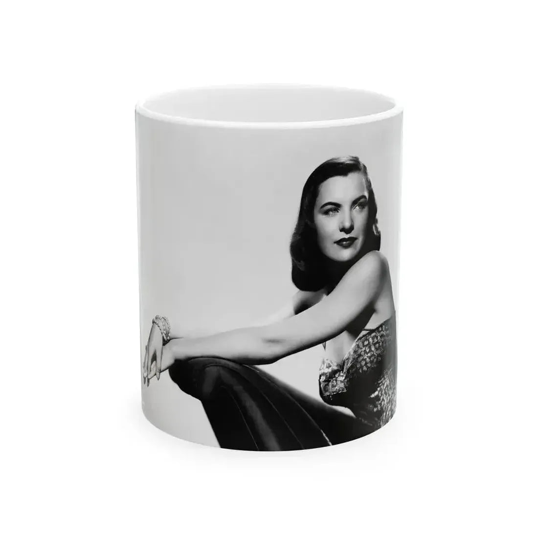Ella Raines #130 (Vintage Female Icon) White Coffee Mug 11oz - Go Mug Yourself
