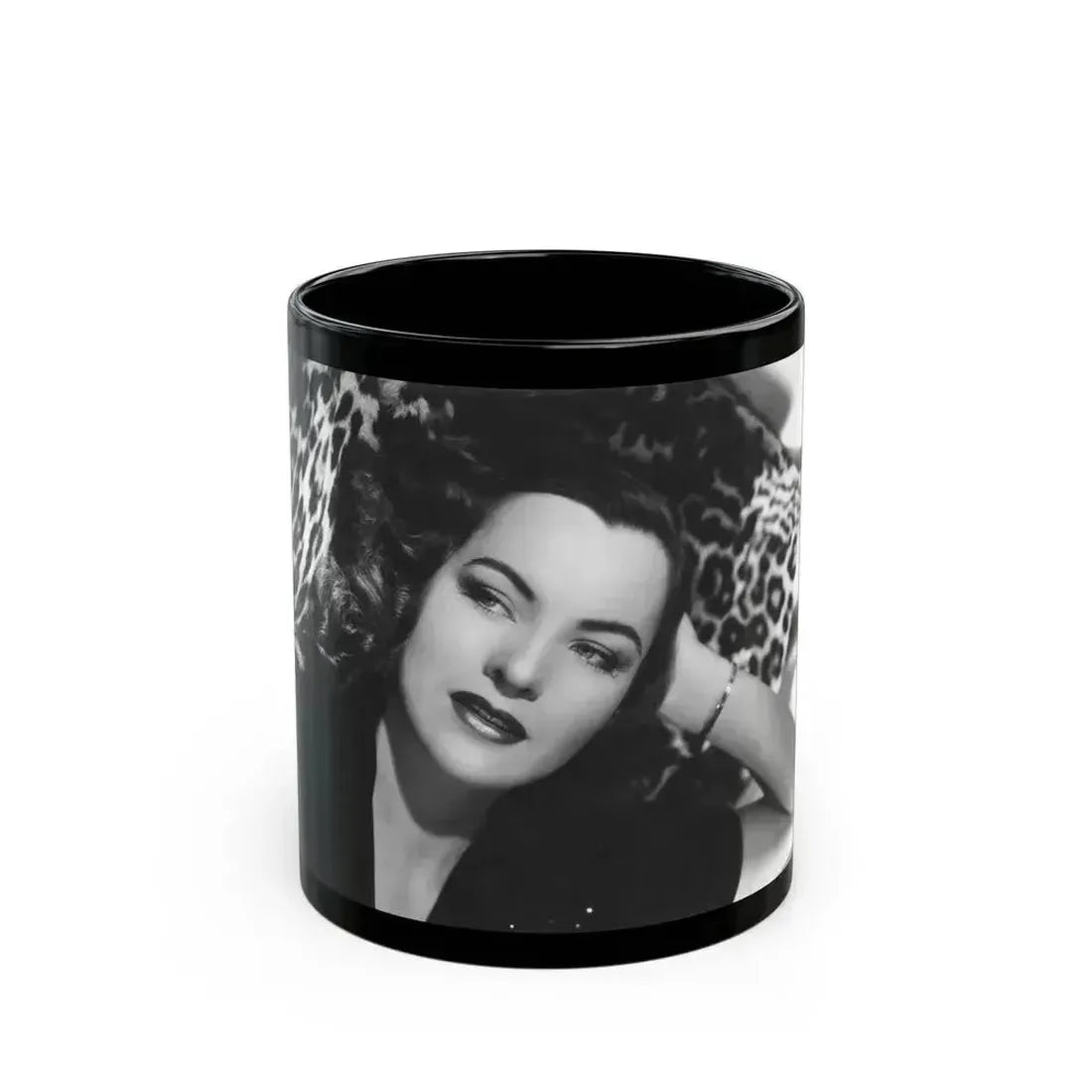 Ella Raines #138 1 (Vintage Female Icon) Black Coffee Mug 11oz - Go Mug Yourself