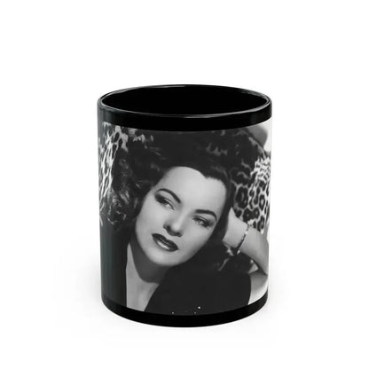 Ella Raines #138 1 (Vintage Female Icon) Black Coffee Mug 11oz - Go Mug Yourself