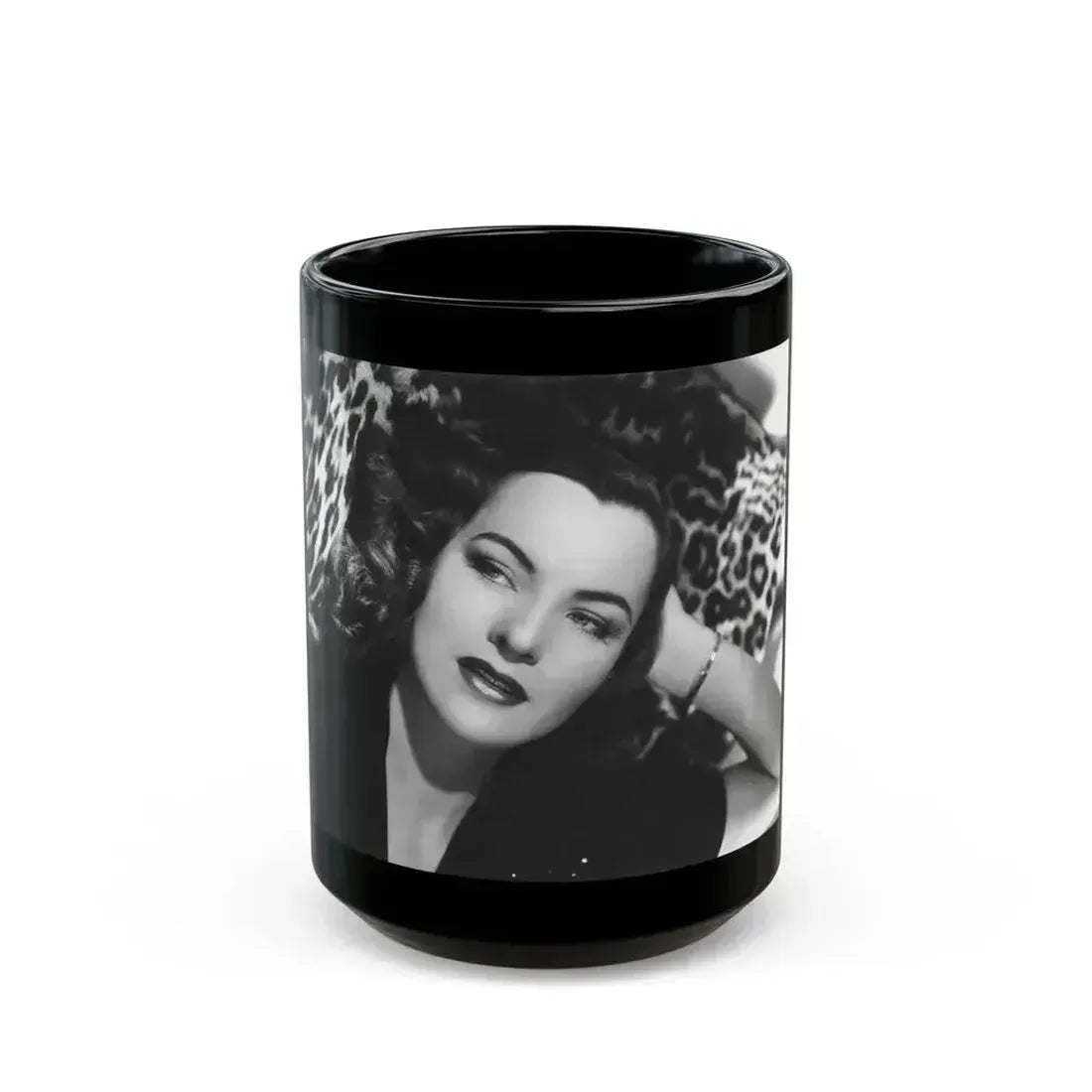 Ella Raines #138 1 (Vintage Female Icon) Black Coffee Mug 15oz - Go Mug Yourself