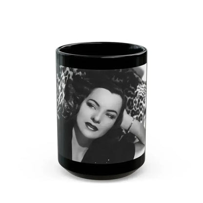Ella Raines #138 1 (Vintage Female Icon) Black Coffee Mug 15oz - Go Mug Yourself