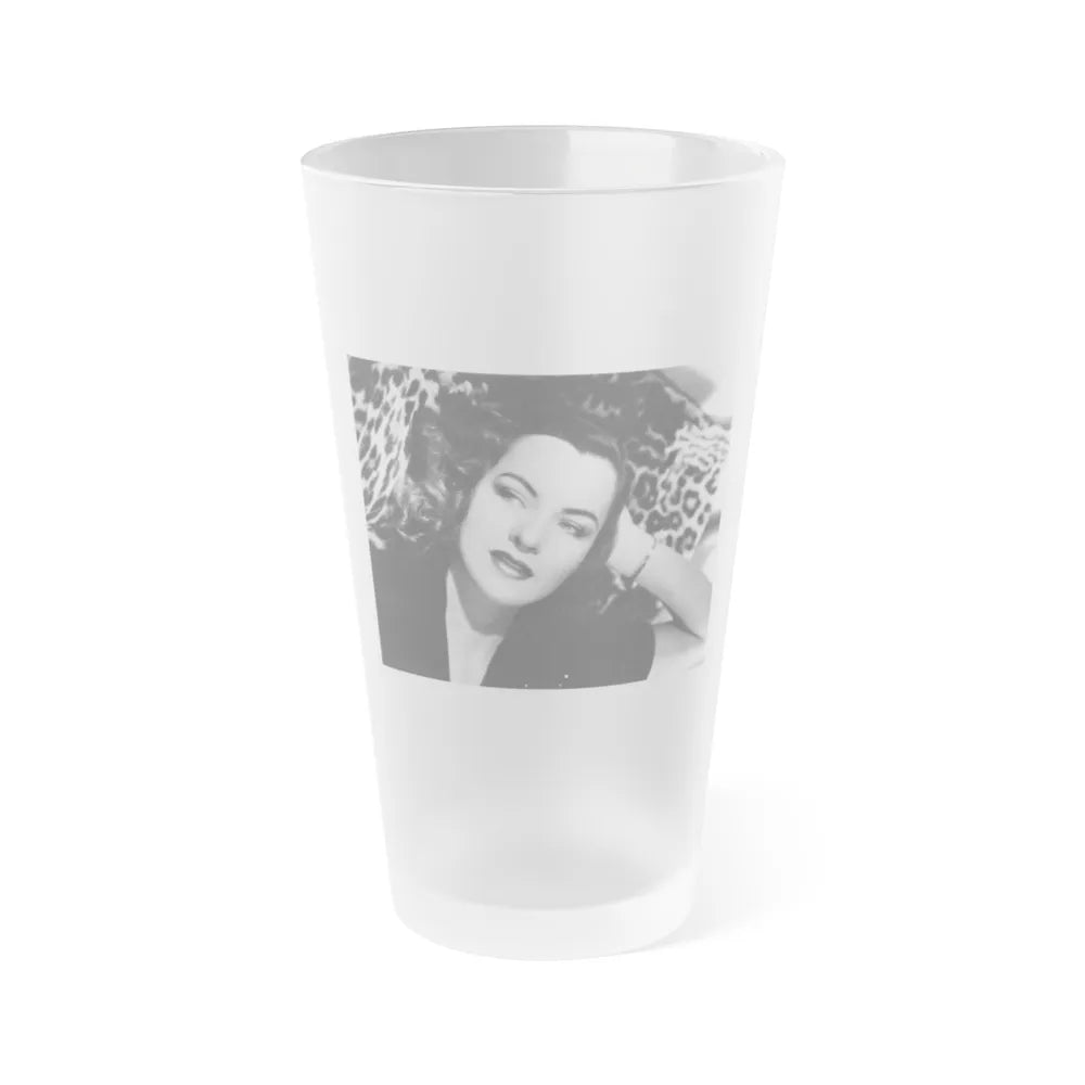 Ella Raines #138 1 (Vintage Female Icon) Frosted Pint Glass 16oz-16oz-Frosted-Go Mug Yourself