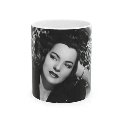 Ella Raines #138 1 (Vintage Female Icon) White Coffee Mug 11oz - Go Mug Yourself