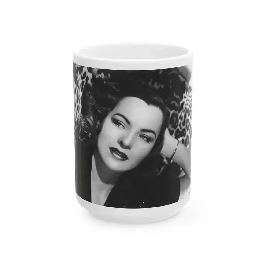 Ella Raines #138 1 (Vintage Female Icon) White Coffee Mug 15oz - Go Mug Yourself