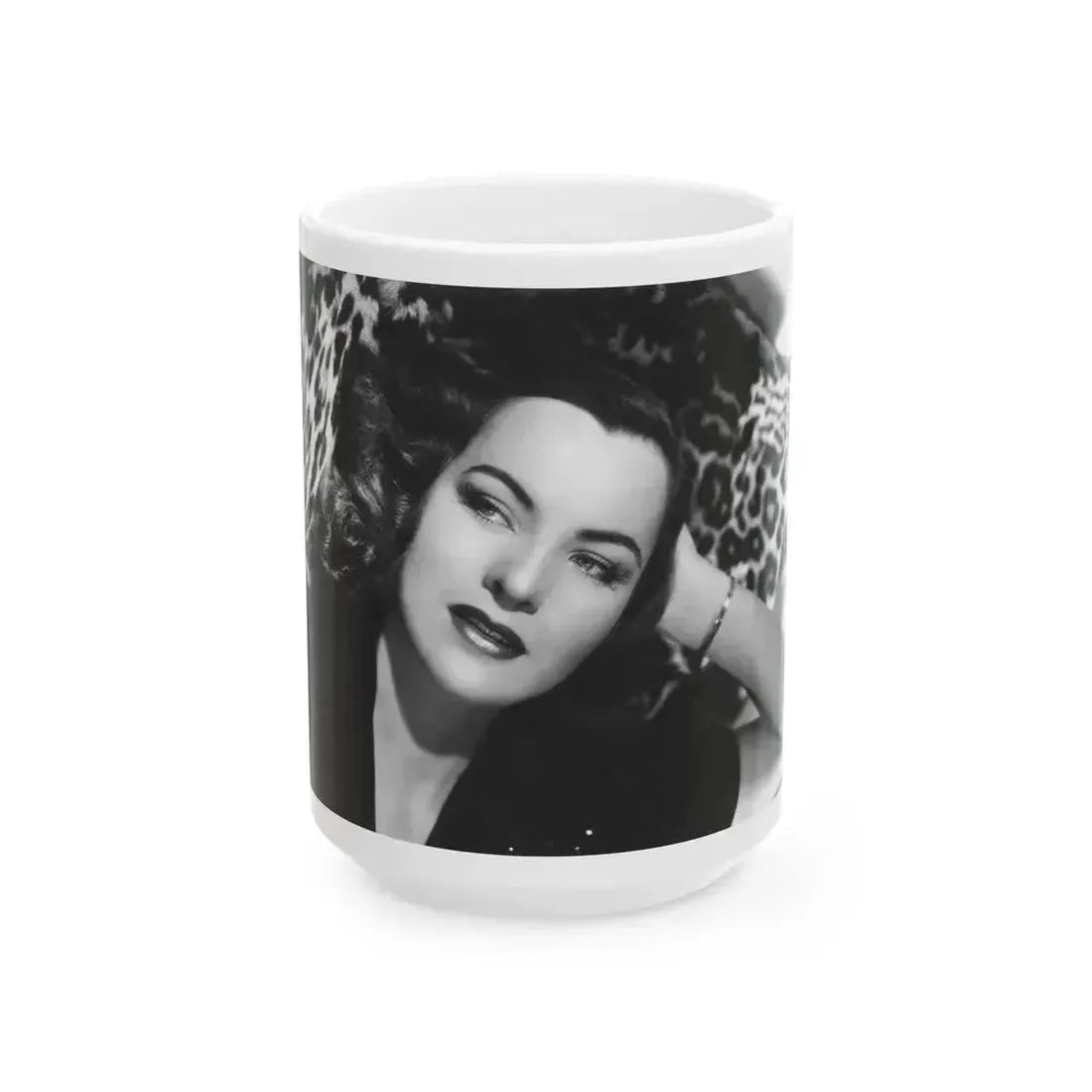 Ella Raines #138 1 (Vintage Female Icon) White Coffee Mug 15oz - Go Mug Yourself
