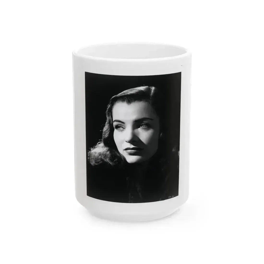 Ella Raines #139 (Vintage Female Icon) White Coffee Mug 15oz - Go Mug Yourself