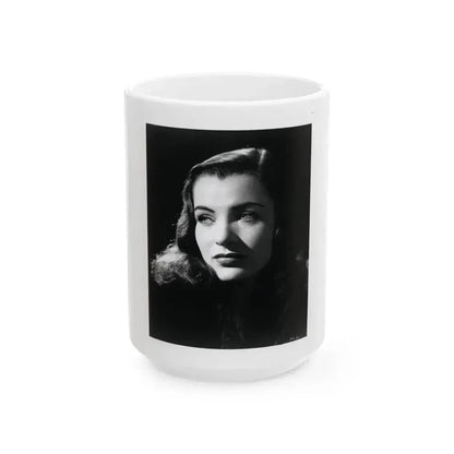 Ella Raines #139 (Vintage Female Icon) White Coffee Mug 15oz - Go Mug Yourself